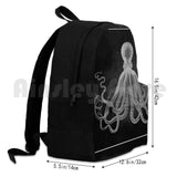 Vintage Octopus Print Outdoor Hiking Backpack