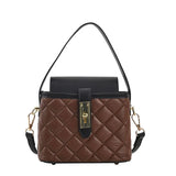 Vintage Lozenge Soft Tote Bag Small Shoulder Messenger Bag
