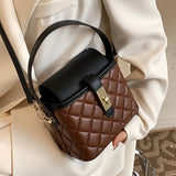 Vintage Lozenge Soft Tote Bag Small Shoulder Messenger Bag