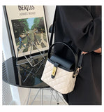 Vintage Lozenge Soft Tote Bag Small Shoulder Messenger Bag
