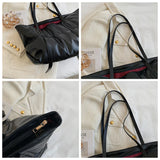 Vintage Quilted Crossbody Handbag - Large Capacity PU Leather Shoulder Bag