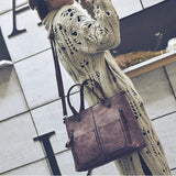 Vintage Leather Totes Bag Women Handbag Messenger Clutch Winter Bolsa