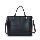 Vintage Leather Totes Bag Women Handbag Messenger Clutch Winter Bolsa