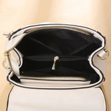 Plaid Leather Crossbody Bag for Women