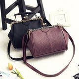 Vintage Women's Shoulder Bags Retro PU Leather Crossbody Tote Handbag