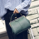 Vintage Women's Shoulder Bags Retro PU Leather Crossbody Tote Handbag