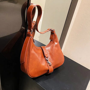 Vintage Soft Leather Women's Shoulder Bag Large Capacity Ladies Purses