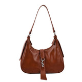 Vintage Soft Leather Women's Shoulder Bag Large Capacity Ladies Purses