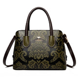 Vintage Women's Handbag Famous Leather Printing Crossbody Bag