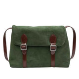 Vintage Postman Bag Frosted PU Leather Women's Shoulder Bag