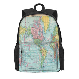 Vintage Map Of The World 1901 Backpacks Men's Backpacks Bags For Women Kpop Men