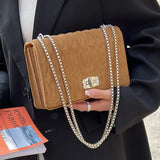 Vintage Matte Leather Crossbody Sling Bag Women Winter Handbag