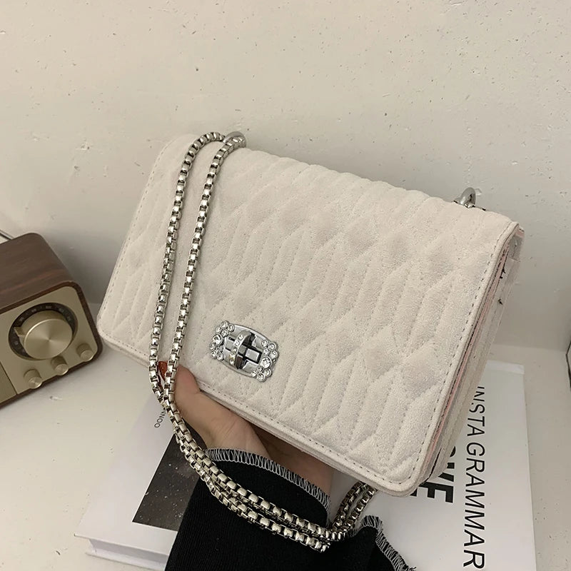 Vintage Matte Leather Crossbody Sling Bag Women Winter Handbag