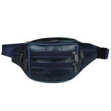 Vintage Men Large Capacity Chest Waist Bag Fanny Multifunction Crossbody Travel