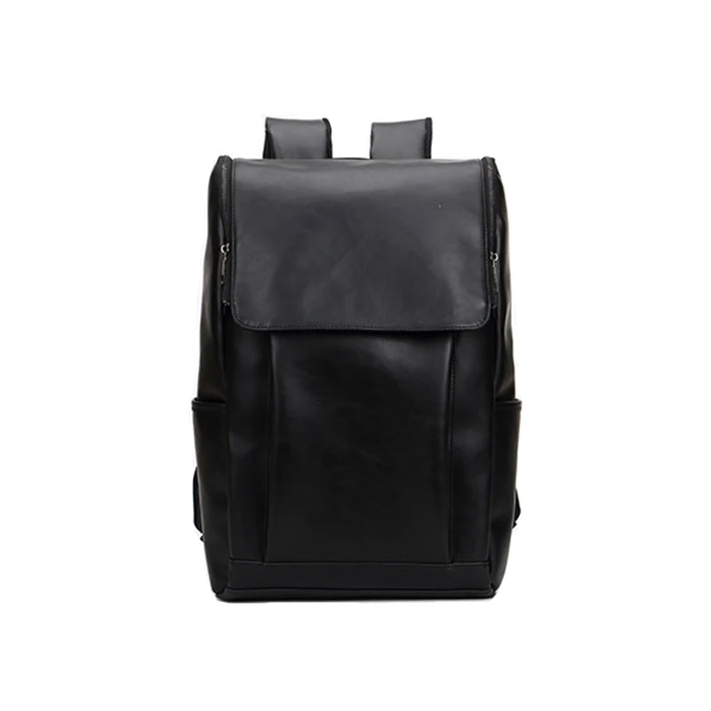 Vintage Men's Backpack PU Leather Travel Laptop Bag Schoolbags