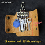 Vintage Leather Key Wallet Soft Bag Keychain Case Cover