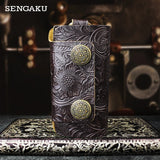 Vintage Leather Key Wallet Soft Bag Keychain Case Cover