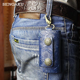 Vintage Leather Key Wallet Soft Bag Keychain Case Cover
