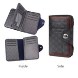 Vintage Men's Wallet Magnet Hook Three Fold Wallets For Man