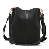 Vintage Messenger Bag Women's Large Capacity Matte Pu Leather Tote Bag