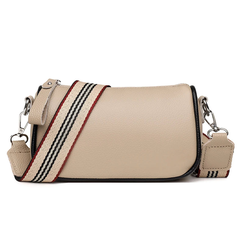 Vintage Messenger Bags Wide Strap Ladies Crossbody Bags