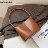 Vintage Mini Leather Tote Bags Winter Handbag Lady Trending Travel Shoulder Purs