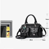 Vintage Motorcycle Bags Women's Solid Neutral One Shoulder Messenger Bag