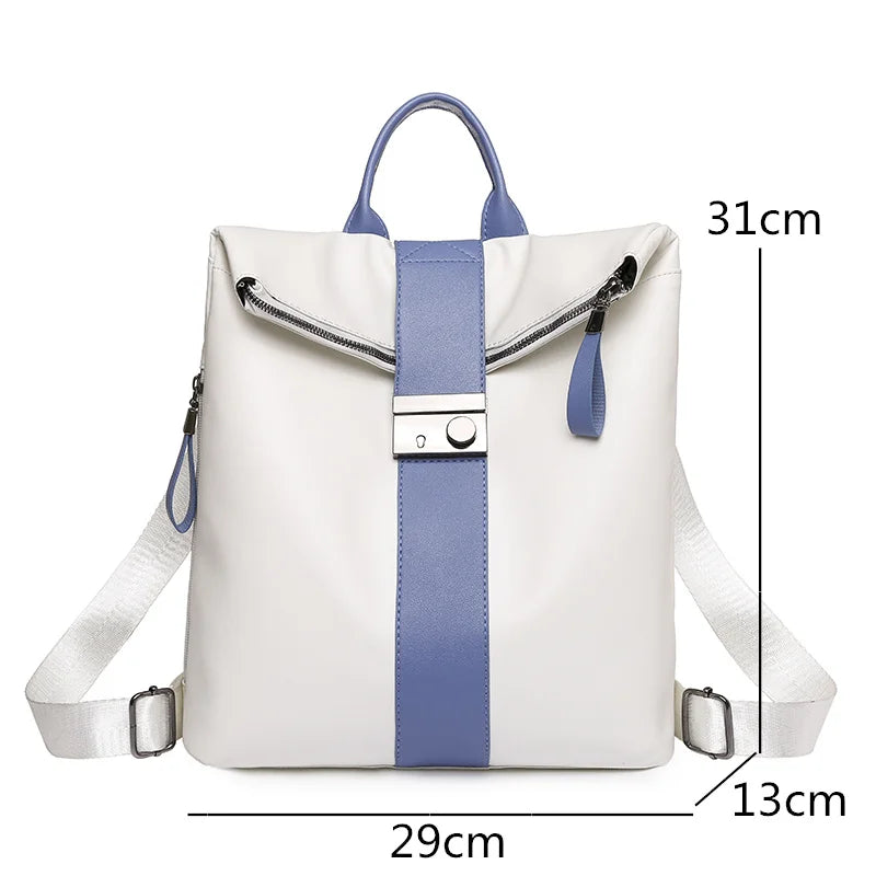 Vintage Women's PU Leather Backpack High Bagpack Rucksack