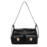 Vintage Leather Crossbody Bag for Ladies
