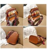 Vintage National Women's Bag Tassel Ethnic Handwoven Crossbody Bag Hippie Sling