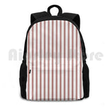 Vintage Red Milk Paint Mattress Ticking Wide Stripe