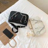 Vintage Nylon Chain Crossbody Bag Women