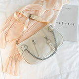 Vintage Nylon Chain Crossbody Bag Women Sport Shoulder Messenger
