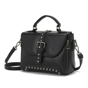 Vintage Oil Leather Handbags Women Bags Crossbody Bags for Women Hot Rivet Small