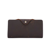 Vintage Oil Leather Men Long Wallet Money Purses Male Wallet Clutch
