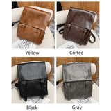 Vintage Oil Wax Leather Women Backpack School Backpack