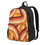 Vintage Orange Rainbow Backpack 70's Style