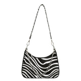 Vintage PU Animal Pattern Small Shoulder Bag Women Chain Handbags