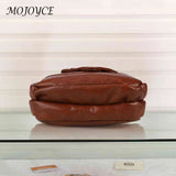 Vintage PU Crossbody Bag Soft Leather Female Shoulder Tote Retro Zipper