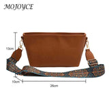 Vintage PU Lady Crossbody Shoulder Bag Solid Print