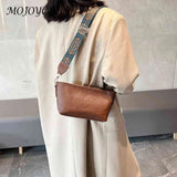 Vintage PU Lady Crossbody Shoulder Bag Solid Print