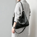 Vintage PU Leather Crossbody Bag Women's Shoulder Bag Top-handle Totes Bag