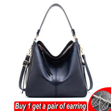 Vintage PU Leather Crossbody Bag Women's Shoulder Bag Top-handle Totes Bag