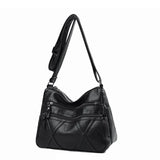 Vintage PU Leather Crossbody Bag Women's Bag Solid Shoulder Handbags