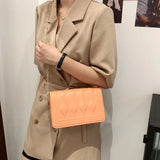 Vintage PU Leather Embossing Women Shoulder Messenger Bags Casual