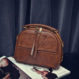 Vintage PU Leather Handbag for Women Girl Shell Messenger Bags