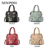 Vintage PU Leather Ladies HandBags Tassel Crossbody Shoulder Bag