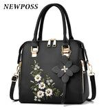 Vintage PU Leather Ladies HandBags Tassel Crossbody Shoulder Bag
