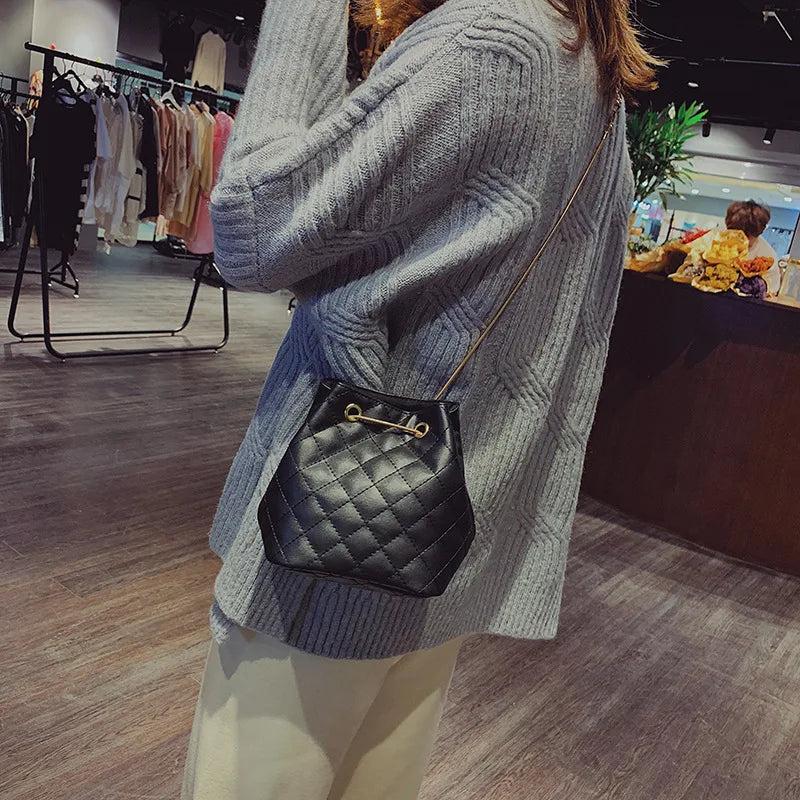 Vintage PU Leather Crossbody Bag For Women