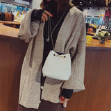 Vintage PU Leather Crossbody Bag For Women
